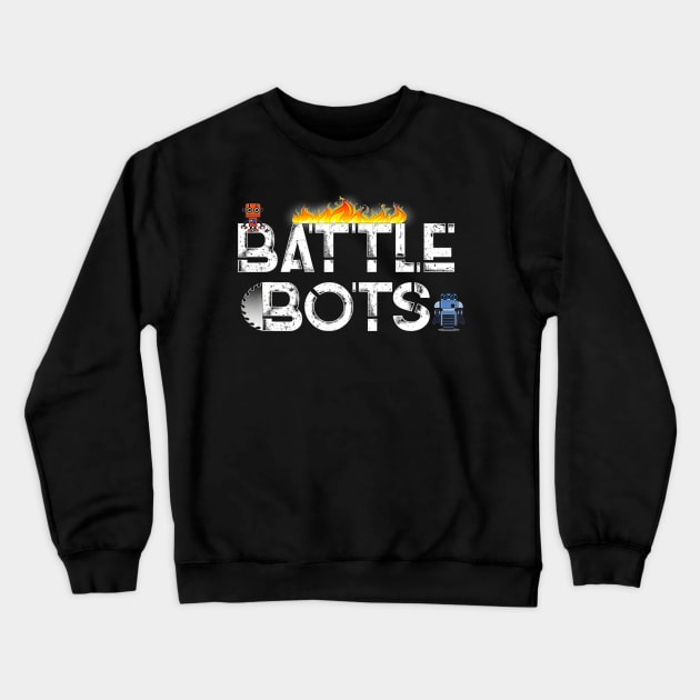 Battle bots fighting robots Crewneck Sweatshirt by Tianna Bahringer